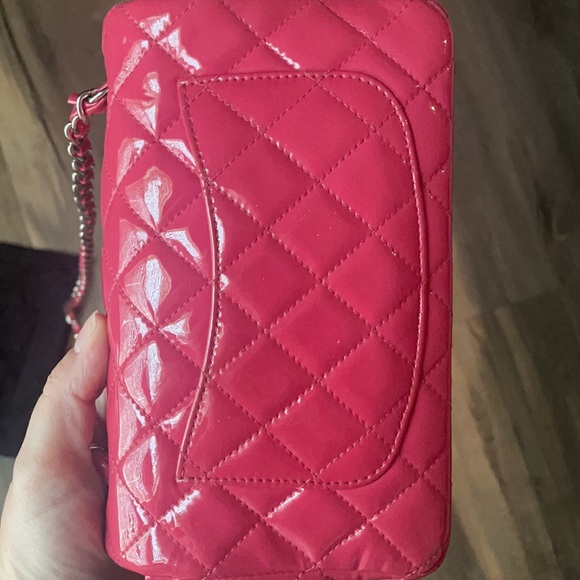Chanel Pink Mini Flap patent  Crossbody Bag - Picture 7 of 17
